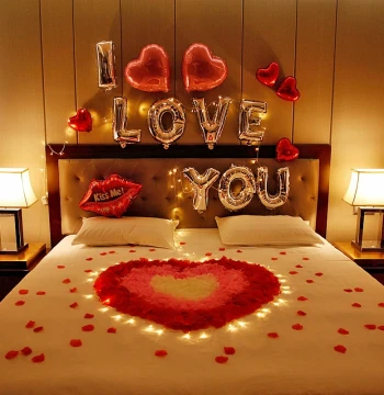 Artificial Rose Petals for Valentine's Day, Romantic Proposal, Confession, Birthday Party Decoration, Creating Romance and Surprise Room Setup