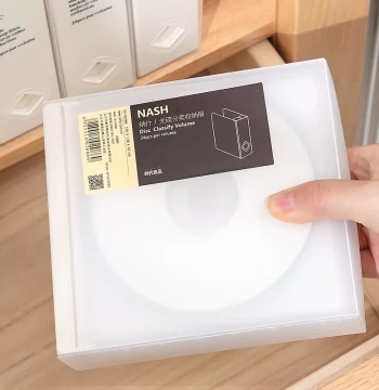 Japanese Creative DVD Disc Storage Box, Office Game Album CD Case, Car Storage Binder for 24 Discs, Portable Bag
