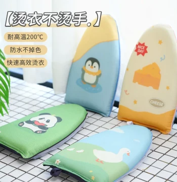 Mini Ironing Board: Handheld Garment Steamer Pad with Heat-Resistant Glove for Home Electric Irons