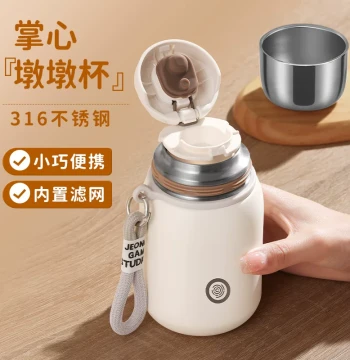 Women's 316 Stainless Steel Insulated Water Bottle: High-Aesthetic Compact Thermos for Men, Students, and Children (2024 New Arrival)