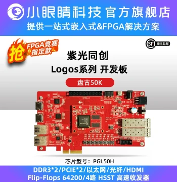 Unigroup FPGA Development Board Pangu 50K Logos Series PGL50H MES50HP Recommended for 2026 IC Innovation Competition