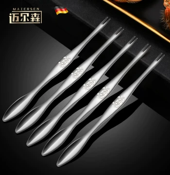 Crab Eating Tools Crab Needle 304 Stainless Steel Household Crab Scissors Crab Eight-Piece Set Crab Roe Spoon Hairy Crab Pincer Crab Peeler