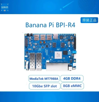 Banana Pi BPI-R4 High-Performance Open Source Router Development Board, Supports 2 SFP Ports