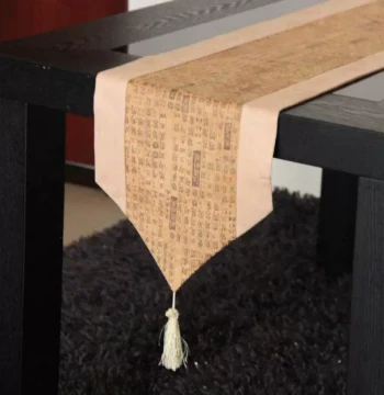 Chinese-Style Table Runner: Classical Design for Guqin Covers, Living Room Dining Tables, Coffee Tables, Counter Decor, and Tea Ceremony Mats