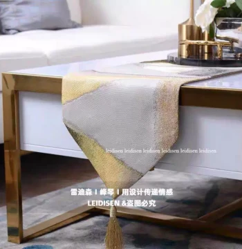 Minimalist Modern Model Room Flag Sales Office Table Runner Dining Table WFQ Cloth Mat Tea Decoration Coffee Table Meeting Table Tablecloth Display