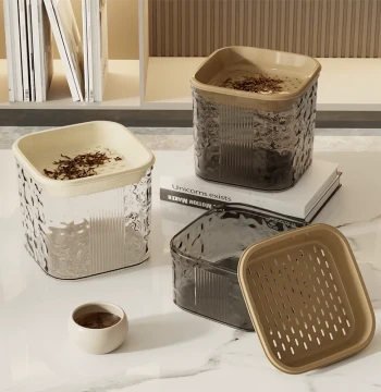 Desktop Tea Waste Bucket, Tea Leaf Filter Drainage Pail for Tea Tray, Small Wastewater Container for Tea Table