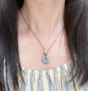 Hand-Woven Leaf Pendant Cord - DIY Necklace String for Gold, Jade, and Beeswax Pendants