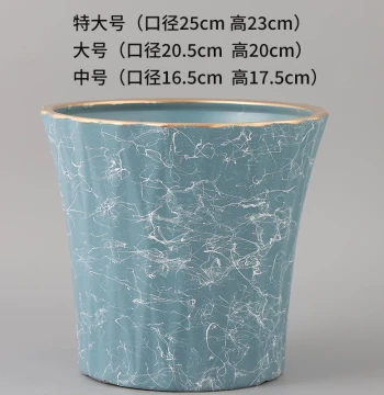 New Ceramic Flower Pot for Indoor/Outdoor Home Use - Extra Large Diameter Clearance for Money Tree, Clivia, Pothos