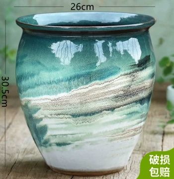 Extra Large Bougainvillea Flower Pot Ceramic Clearance Sale Home Use Succulent Ceramic Planter Outdoor Courtyard Floor Standing Clay Jar