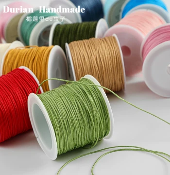 No. 72 Jade Thread 0.8mm Hand-Braided Cord for Beading, Necklace Making, Red String Chinese Knot DIY Crafts