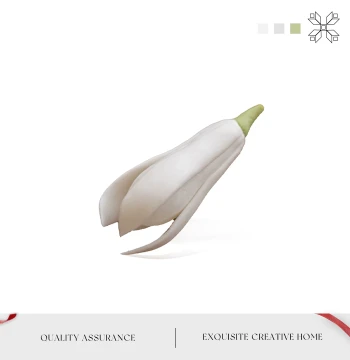 Mintrain UK Style Tea Pet Creative White Magnolia Flower Tea Ceremony Ornament Hand-Molded Ceramic Decor | Cold Change