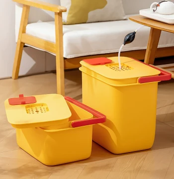 Tea Water Drain Bucket Home Living Room Tea Tray Waste Water Container Tea Residue Bin Tea Table Filter Trash Can