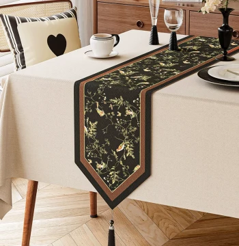 Chinese Style Table Runner, Luxury High-End Long Cloth for Sideboards, Tea Ceremony Mats, Dining Tables, and Shoe Cabinets