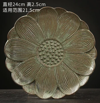 Ceramic Flower Pot Saucer, Small/Large, Round/Rectangular, Thickened Lotus Base, Creative Water Catcher Ornament