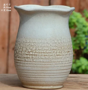 Large-Diameter Ceramic Succulent Pot: Breathable Coarse Pot for Orchids, Pothos, and Old Stumps