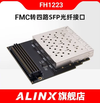 ALINX FPGA Development Board Kit 4-Channel SFP 10G Fiber Optic Module HPC FMC Adapter Mezzanine Card