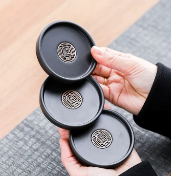 Bakelite Tea Cup Coaster Office Heat Insulation Pad Anti-Scald Tea Cup Holder Tea Ceremony Coaster Premium Kung Fu Tea Set Accessories Kit