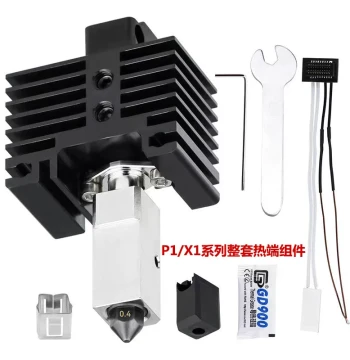 3D Printer Hotend Assembly Nozzle Silicone Cover Thermistor Heater Pad for A/X/P Series