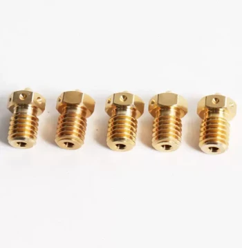 Voron 2.4 Prusa i3 0.4 Brass Nozzle High-Quality 5-Pack 3D Printer Nozzles