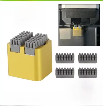 Upgraded Metal and Silicone Dual-Nozzle Assembly for Bambu Lab P1S/P1P: High-Temperature Aluminum Wiper
