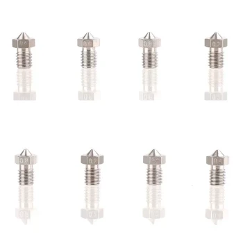 E3D Stainless Steel Nozzle for 3D Printers, V5/V6 Extruder Tips, All-Metal Hotend with Engraved Markings