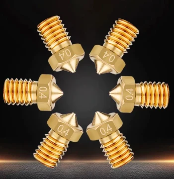 3D Printer Accessory E3D Brass Nozzle V5V6 Print Head Engraved M6 Thread 1.75/3.0mm