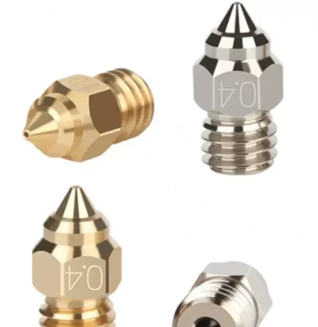 Leji 3D Printer Parts CR-6SE Chrome Zirconium Copper/Brass Nozzle M6 Thread High-Temperature Wear-Resistant Nozzle