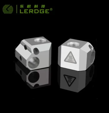 Heating Block Copper Accessory V2 3D Printer Part Upgraded Machine V6 Nozzle Print Head V6 Aluminum 3D Extruder T Block