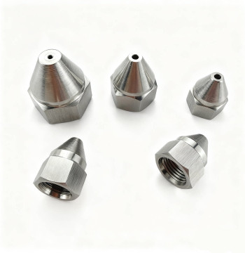 Stainless Steel Internal Thread Pointed Straight Nozzle, Bullet Shape Water Jet Spray Nozzle, Cooling Air Jet Nozzle with Internal Threads