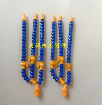 3-Way Plastic Cooling Hose with Universal Articulated Bamboo-Joint Snake Tube, Three-Nozzle Water Spray Pipe, and Air Blow Tube with Switch