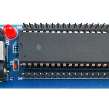 51 MCU Minimum System Board - Electronic Circuit Soldering Practice Kit with STC89C52 Core DIY Components