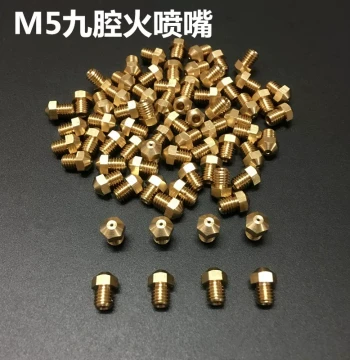 Gas Conversion Nozzle for Home High-Flame Stoves, Natural Gas to LPG Adapter with Copper Burner Head