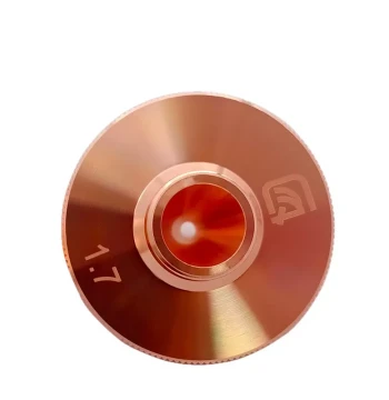 D28H15 Standard Fiber Laser Cutting Machine Nozzle, Single/Double Layer Chrome-Plated Thread M11
