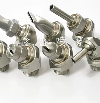 304 Stainless Steel Angled Spray Nozzle Compatible with Various High-Pressure Universal Ball Nozzles