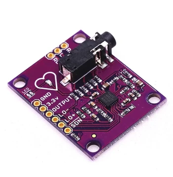 AD8232 Module ECG Measurement Pulse Heart Rate Monitor ECG Sensor Module with Electrode Wires
