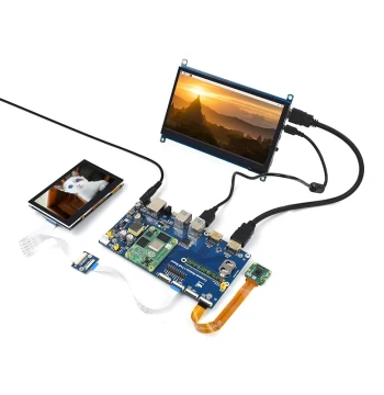 Raspberry Pi Compute Module 4 Expansion Development Board with Display - CM4 IO/POE Base Board