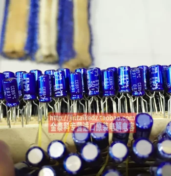 ELNA Non-Polarized Audiophile Capacitor 50V 0.33UF 5x11 RBP2 Blue Sleeve 85°C Elna Electrolytic