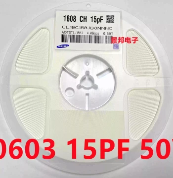 0603 SMD Capacitor 1608 15PF 5% 15P/50V SMD Ceramic Non-Polarized Capacitor