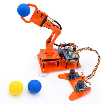Gewu Creative Raspberry Pi 5-Axis Robotic Arm Python Programming Learning Kit