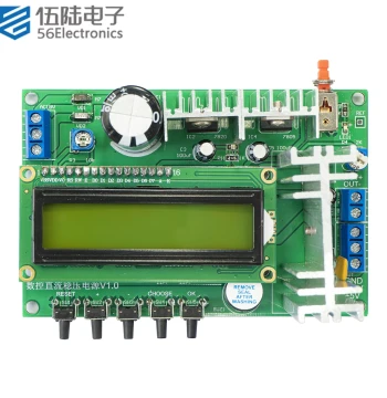 0-18V Digital DC Adjustable Regulated Power Supply Kit 1A Current Digital Display Soldering DIY Components JS-56-323