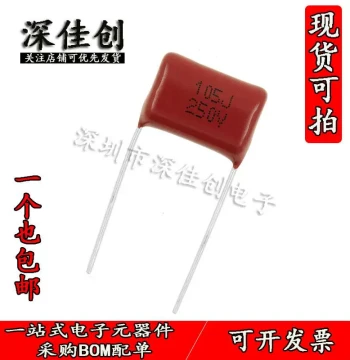 CBB Capacitor 250V105J P=15mm Pitch CL21 1UF Non-Polar Capacitor