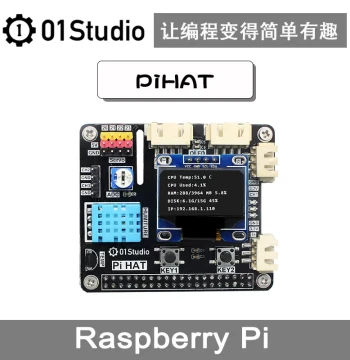 PiHAT Raspberry Pi 4th Gen Raspberry Pi 3B+ 4B Development Board Extension Module for Python Programming