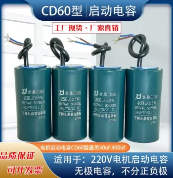CD60 Start Capacitor, Single-Phase Motor Capacitor, CBB60 Run Capacitor, 250V/450VAC Working Capacitor Assortment