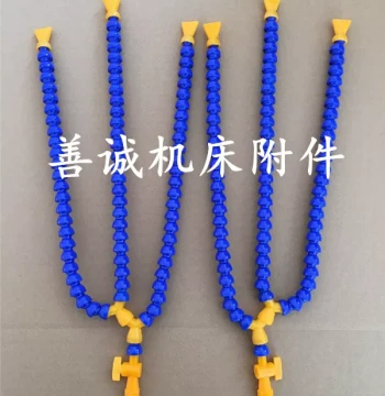 3-Way Lathe Universal Plastic Coolant Pipe - 2-Part Serpentine 3-Nozzle Assembly, 3-Part Bamboo Joint Pipe, 4-Part Machine Tool Outlet