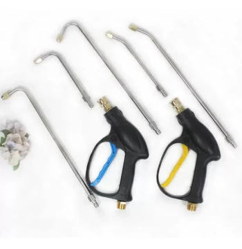High-Pressure Car Washer Water Gun with Stainless Steel Extended Rod, 90-Degree Elbow Nozzle for Air Conditioner and Water Heater Cleaning