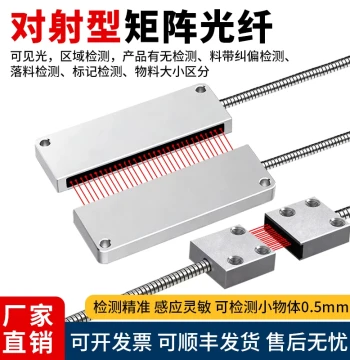 Matrix Fiber Optic Sensor Infrared Area Detection Through-Beam Diffuse Reflection Counter Infrared Light Grid Light Curtain Amplifier