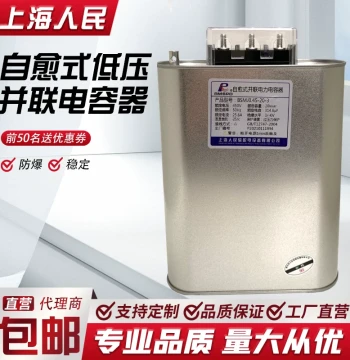 Shanghai Renmin BSMJ0.45-15/20/30-3 Self-Healing Low-Voltage Parallel Power Capacitor Reactive Compensation