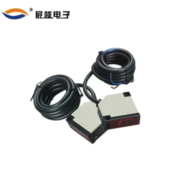 Zhanyue Through-Beam Photoelectric Switch, AC 5-Wire NO+NC, Relay Output, 5m