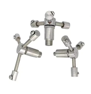 Rotating Spray Head 360° High-Pressure Water Nozzle, 304 Stainless Steel Air-Pressurized Backwash Cleaning Sprayer