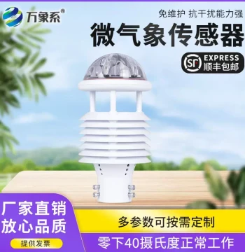 Mini Weather Station High-Precision Ultrasonic Wind Speed and Direction Temperature Humidity Sensor Outdoor Environmental Monitoring